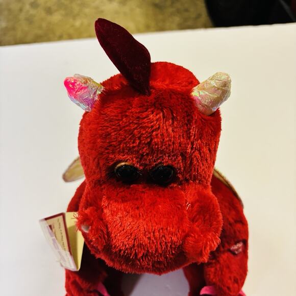 Dragon red stuffed animal  plush - Picture 12 of 13